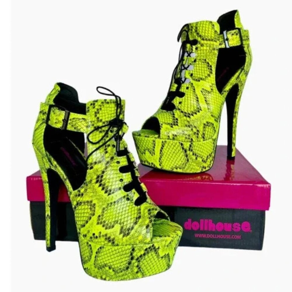 Metro Lime Stillettos